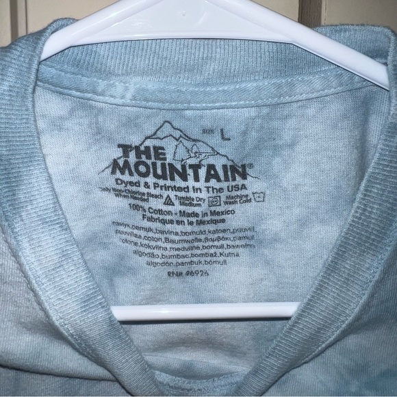 The Mountain Dog Is Love by Dean Russo Blue Tie Dye Dog Shirt Size L - Picture 3 of 10